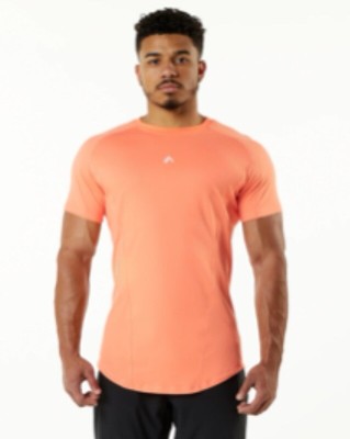 Alphalete Athletics Velocity Tee - Electric Peach Size Medium 
