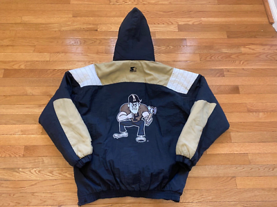 VINTAGE RARE STARTER Purdue Boilermakers HALF ZIPP PULLOVER JACKET