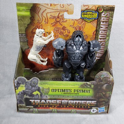 Transformers Rise of the Beasts Optimus Primal & Arrowstripe Beast Alliance New 
