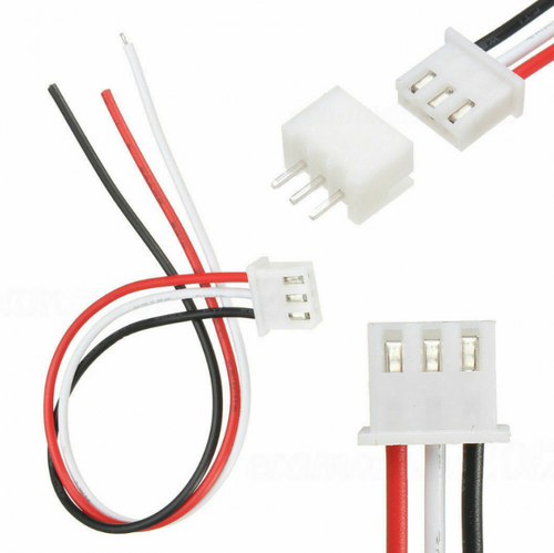 10 sets Mini Micro JST XH2.54mm 3-Pin Connector Plug With Wire Cable 150mm - Picture 6 of 6