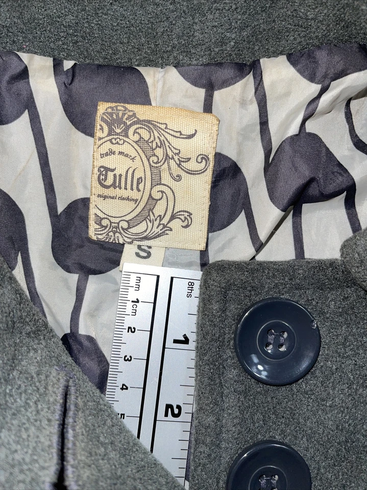 Chaqueta Tul Anthropologie Gris Talla Pequeña Foto 4 de 4