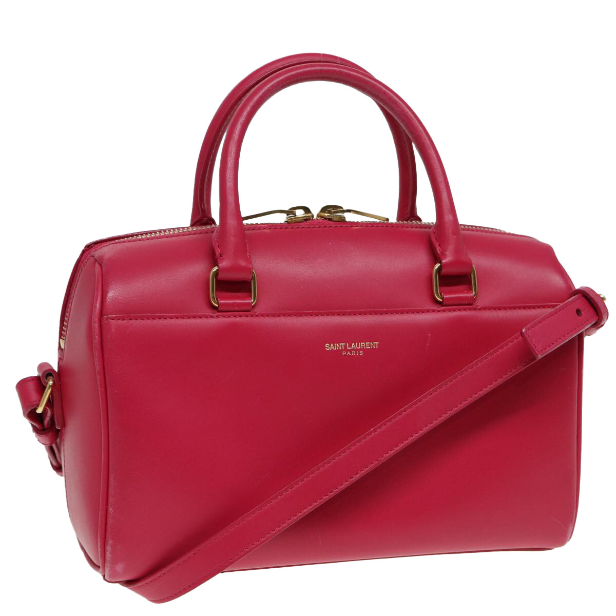 SAINT LAURENT Borsone a mano bambino in pelle 2 vie rosso originale am6711