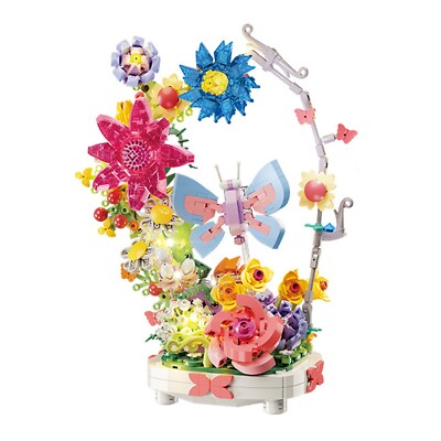 Blumen Bouquet Building Set 914 Stück, DIY Einzigartige Dekoration