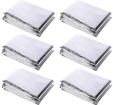 6 Pack High Silver Reflective Mylar Film Garden Greenhouse Covering Foil Sheets