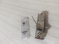 AS IS AS SHOWN Vintage Wittner Taktell Super Mini Metronome Burgundy W. Germany