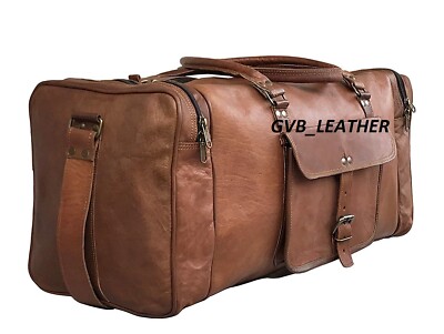 Herren Echtleder Vintage Seesack Alle Reisegepäck Weekender Reisetasche