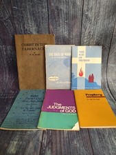 Vntg De Haan Gorder Impe Rugh Walker Adams Booklets Radio Bible Class Sermon Lot