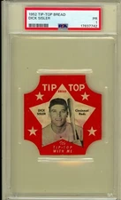 1952 TIP TOP BREAD Dick Sisler Cincinnati Reds PSA 1