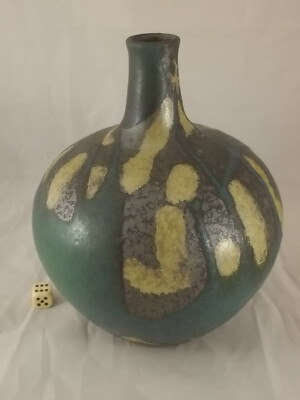 ALVINO BAGNI für RAYMOR Italien Keramik Vase Art Pottery Midcentury Design 22cm