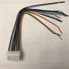 iRV Technology iRV36  AM/FM/CD/DVD  14 PIN Wire Harness