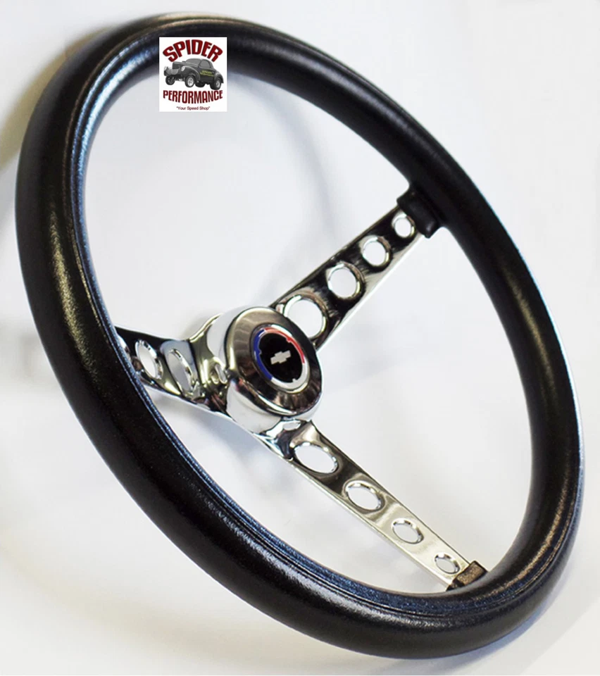 Volante El Camino Chevelle 1964-1965 RWB PAJARITA 14 1/2" CROMO CLÁSICO Foto 2 de 4