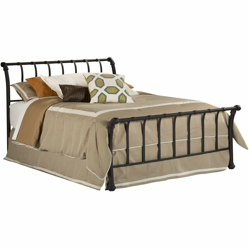 Metal sleigh bed king deals