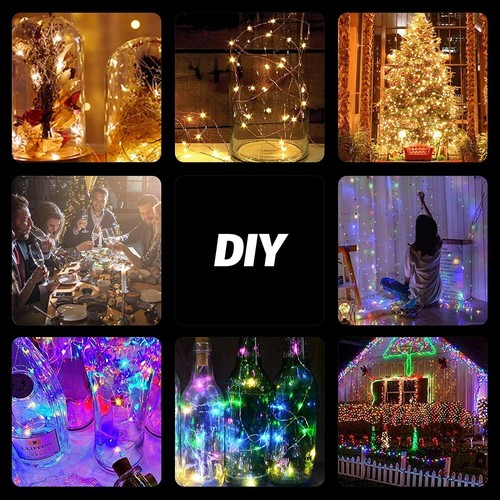 20/50/100/200LED RGB Fairy String Lights With APP Control USB Charge Christmas - Picture 8 of 12