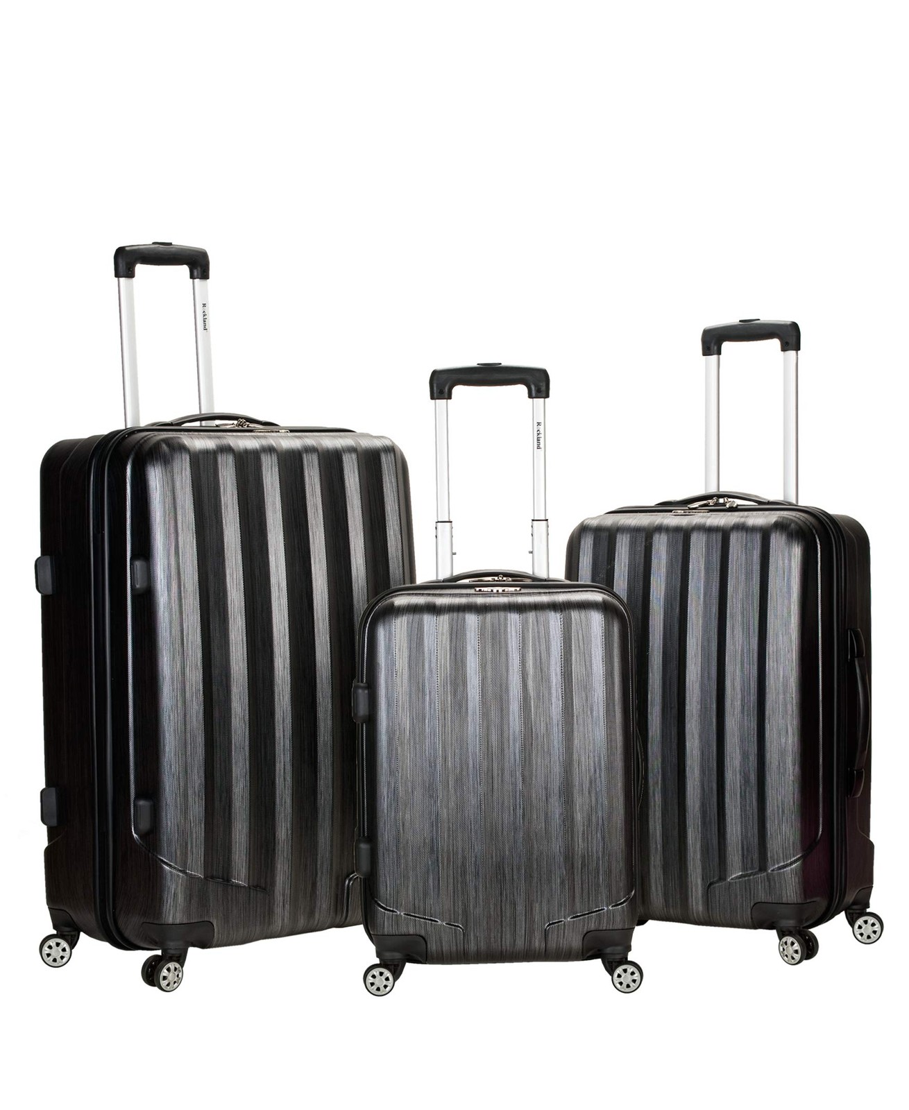 Santa Fe Hardside Spinner Wheel Luggage Set, Carbon, 3-Piece