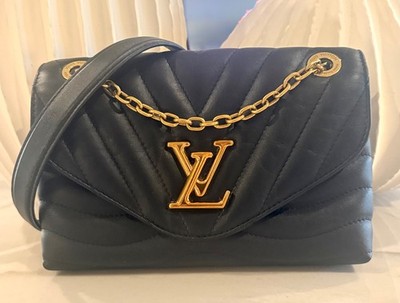 Louis Vuitton New Wave Medium Shoulder Bag Black Leather