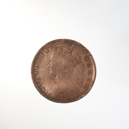 Raw 1880 Hong Kong 1 Cent Coin - Picture 2 of 2
