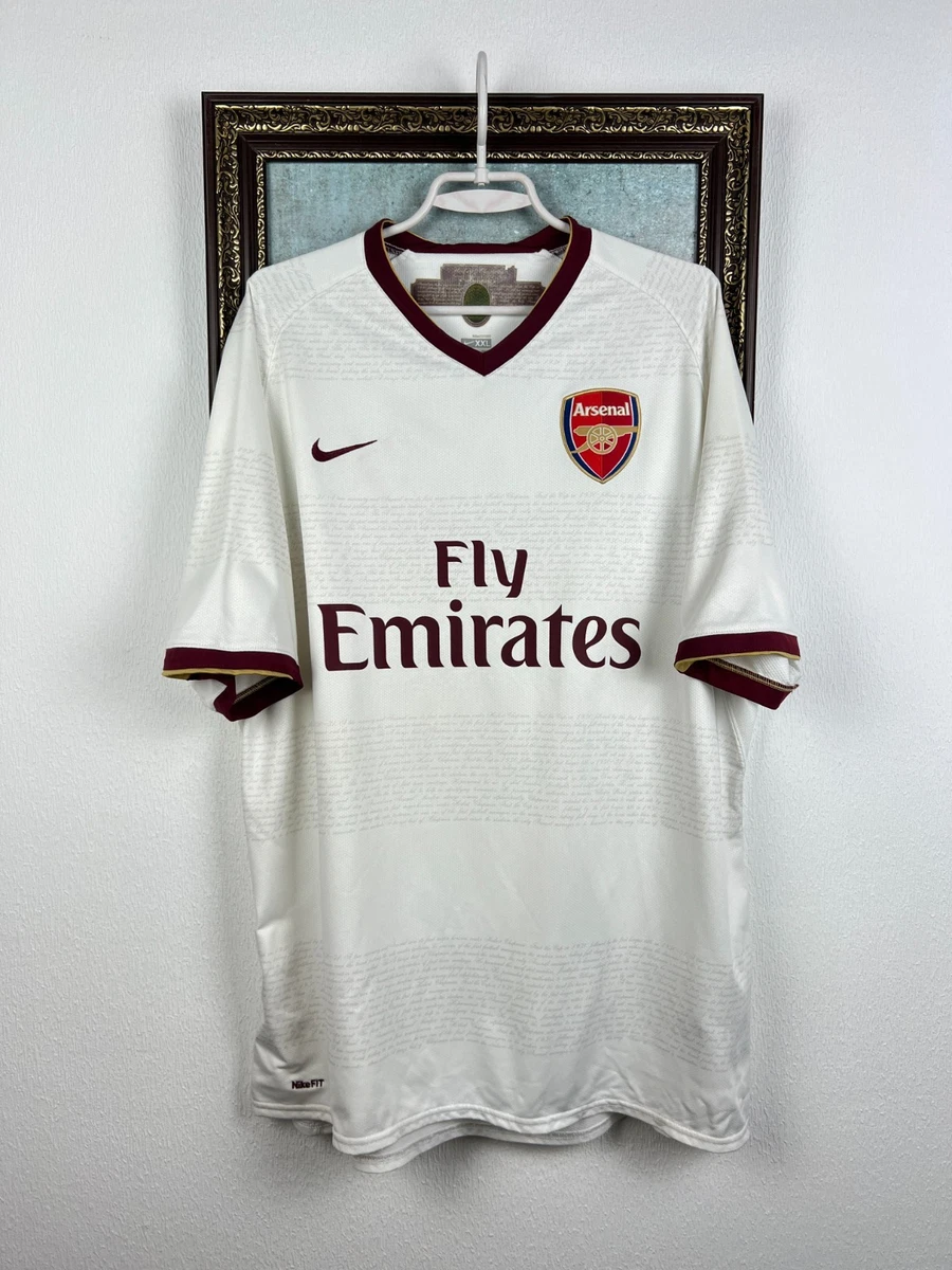 Nike Arsenal White International Club Soccer Fan Apparel and