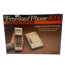 Vintage 1980s Cordless Phone FreedomPhone 4000 NRFB Mint Relic Movie Prop
