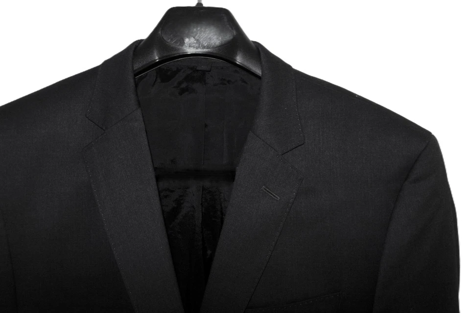 NWOT Men's 44R 37 Waist BOSS by Hugo Boss Men's Huge 6 / Genius 5 Dark Grey Suit - Image 4 of 4