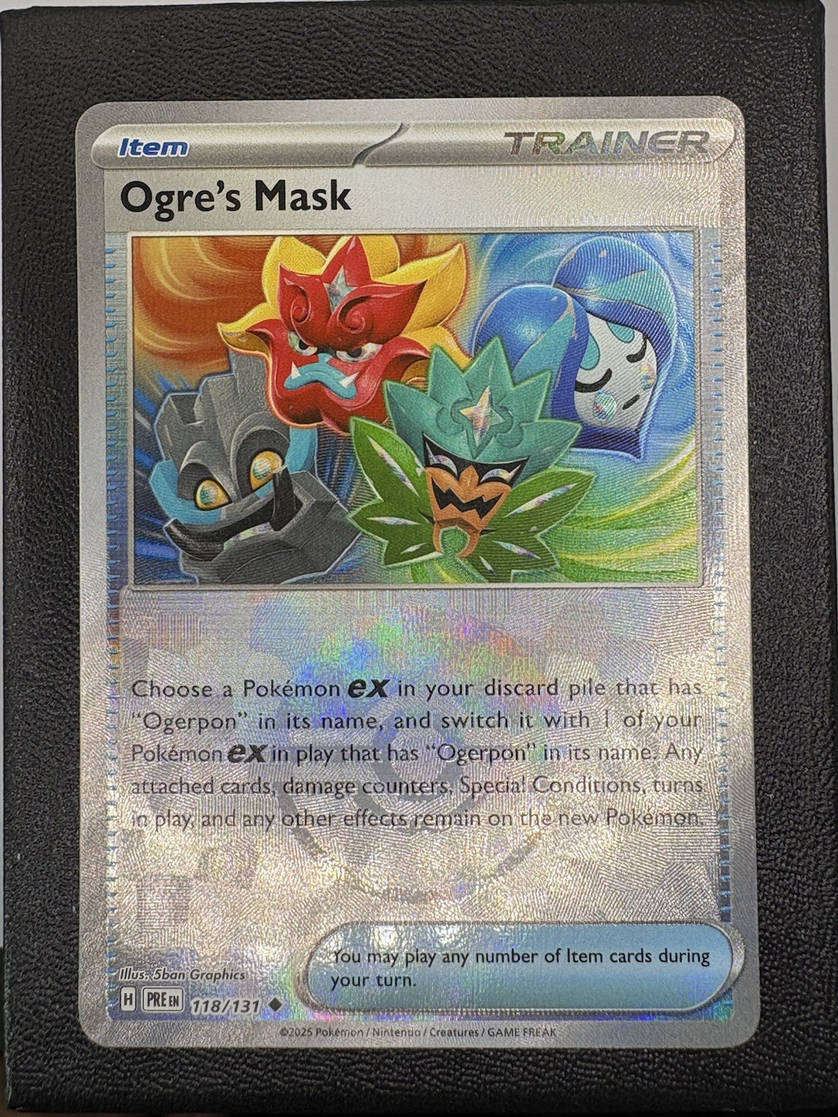 Ogre's Mask PRE 118/131 Prismatic Evolutions Poke Ball Holo Card Pokémon TCG NM