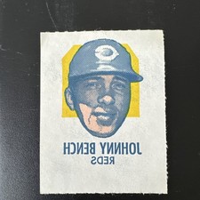 1971 TOPPS TATTOOS PERFORATED JOHNNY BENCH 
