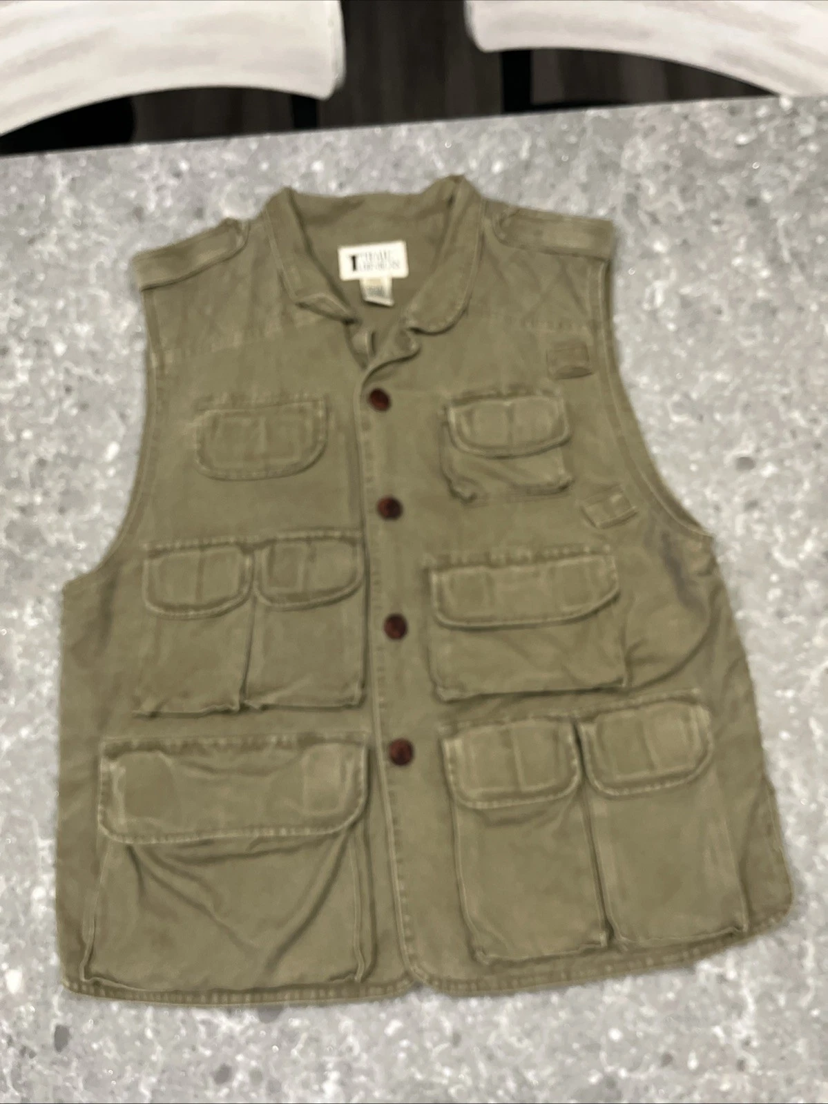 Vintage 90s Trail Designs Outdoors Utility Fishing Hiking Tech Sport Vest Size M