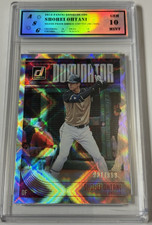 2018 PANINI DONRUSS * DOMINATOR #D9 * SHOHEI OHTANI * ROOKIE */999 * ASG 10 GEM