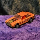 Hot Wheels Fox body Turbo Mustang  orange