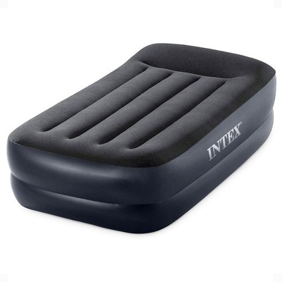 Intex Raised Airbed Mattress with Built-in Pump, Dura-Beam Plus Pillow, Twin -
