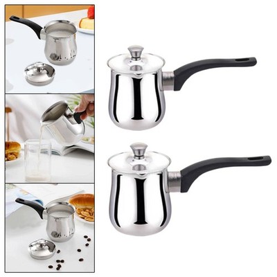 Türkische Kaffeekanne, Übergießen, Kaffeekessel, kleiner Topf, Teekanne für