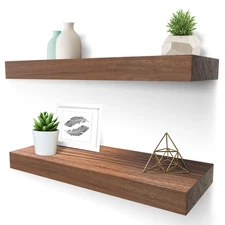 Floating Shelves WALL MOUNT Bracket & Hardware Included 2 PACK NEW OPEN!