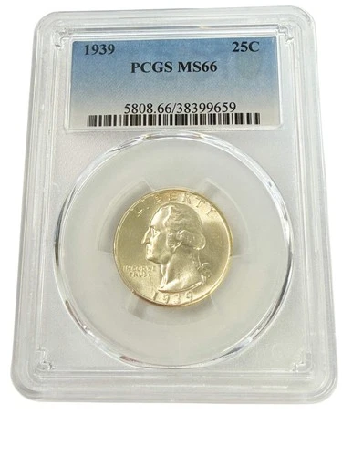 1939 Washington Quarter PCGS MS66