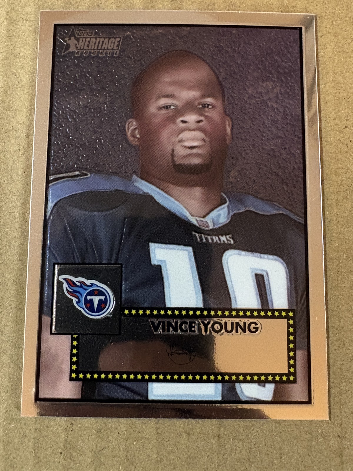 Vince Young #THC51 Football Cards 2006 Topps Heritage Chrome trading card — raw and PSA graded price guide