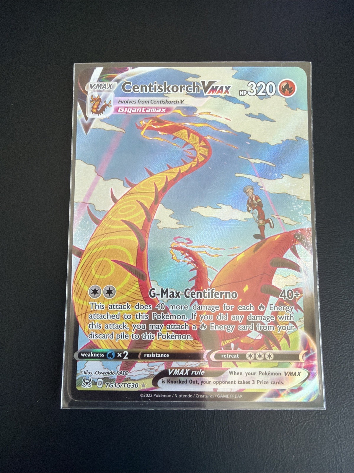 Pokemon Centiskorch VMAX TG15/TG30 Lost Origin Full Art Trainer Gallery NM/M