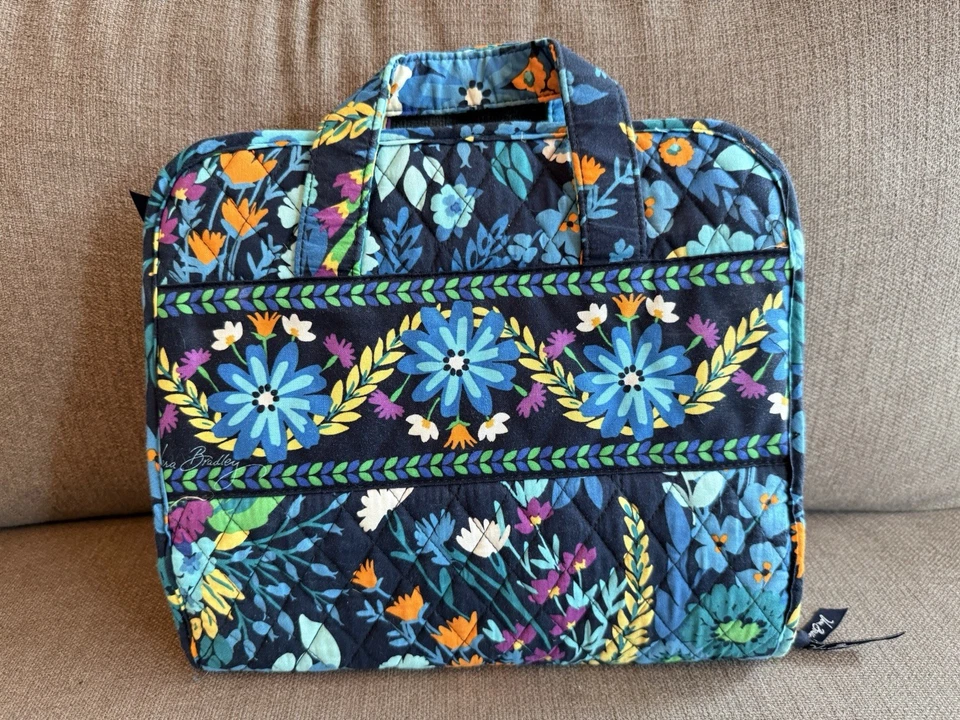 Vera Bradley Hanging Organizer Bag Midnight Blues Retired Travel Cosmetic - Image 4 of 4