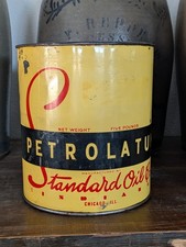 Vintage Standard Oil Indiana Petrolatum 5 Pound Advertising Grease Gas Can