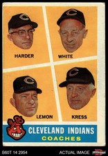 1960 Topps #460 Mel Harder Indians Coaches COACH 1.5 - FAIR