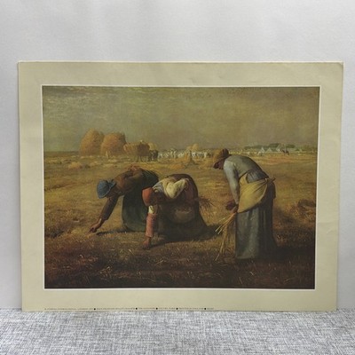 Vintage Art Print Jean Francois Millet  The Gleaners  1977, Printed in England 
