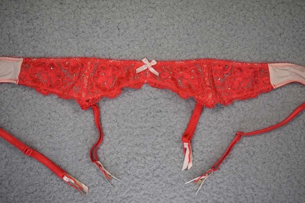 crystal garter belt Liguero Victorias Secret Shine Strap Lace Garter Belt Mujer