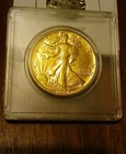 1944 Walking Liberty Gold Plated Silver Half Dollar  Beautiful Coin VGDetails