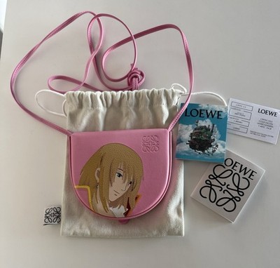 Loewe x Studio Ghibli Howl s Moving Castle Howl Heel Pouch Bag Bubblegum Pink