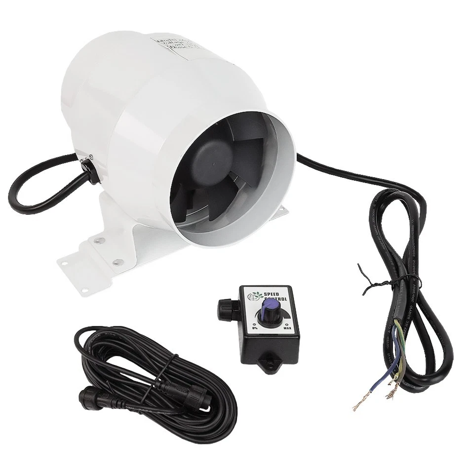 Rohrventilator  Hauslüfter Gebläse Dalap MF 100 mit EC Motor und Drehzahlregler - Bild 2 von 4