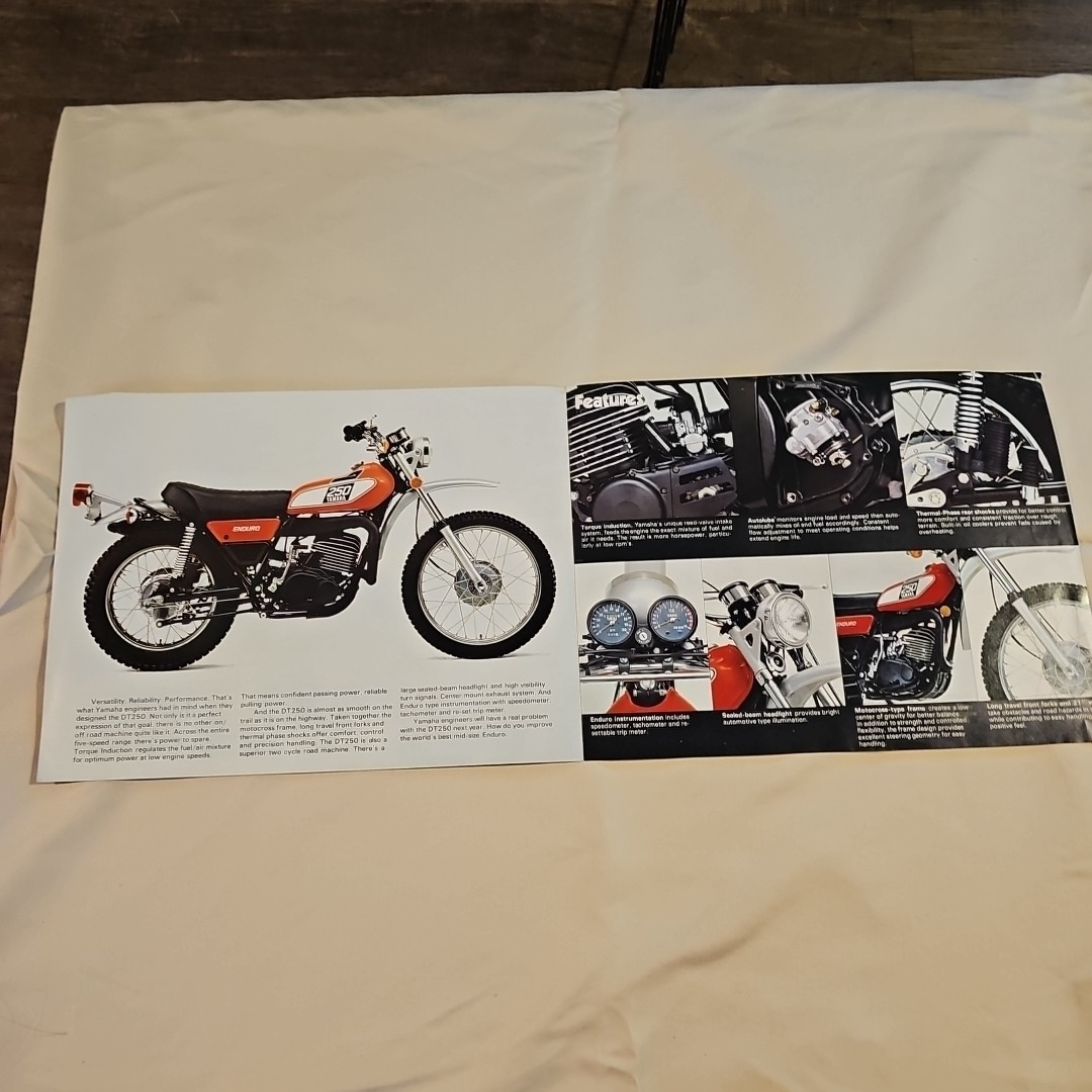 Pre-owned Original 1976 Yamaha DT250  Motorcycle Sales Brochure
