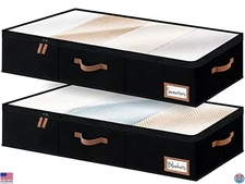 StorageWorks Extra Large Under Bed Storage Containers with Handles and Label