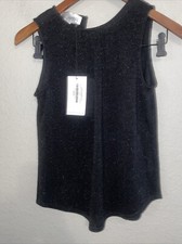 Sara Campbell Ltd Sparkle Knit Shell Top π Size XS Made In USA NWT