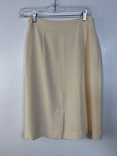 Jones New York Cream Ivory Ladies 100% Silk Blazer Jacket & Skirt Suit Size 6 - Picture 6 of 12