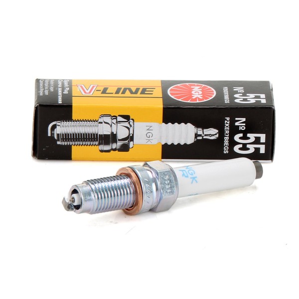NGK 97124 ZüNdkerze V-Line 55 FüR Audi A1 A3 Seat Ibiza 4 VW Golf 7 Polo 1.2/1.4-image