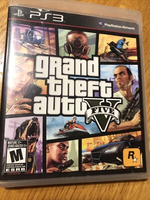 Grand Theft Auto V (PlayStation 3, 2013) Case And Manual , Map Only