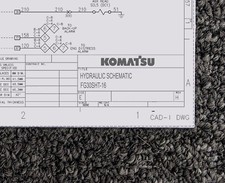 Komatsu FG30SHT-16 Forklift Lift Truck Hydraulic Circuits Schematic Manual