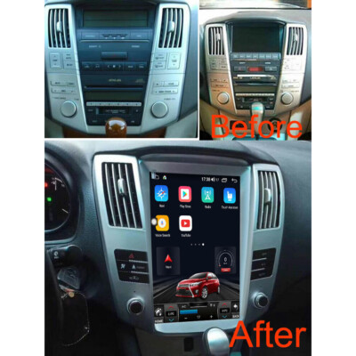 Carplay Autoradio GPS 2GB+32GB Android 13 für Lexus RX300 RX330 RX350 2001-2008